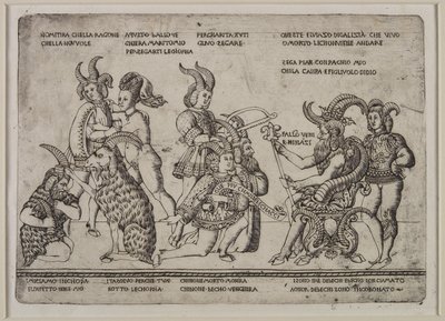 ملك الماعز: هجاء على الديوث ، c.1460-64 بواسطة Tommaso di Antonio Finiguerra